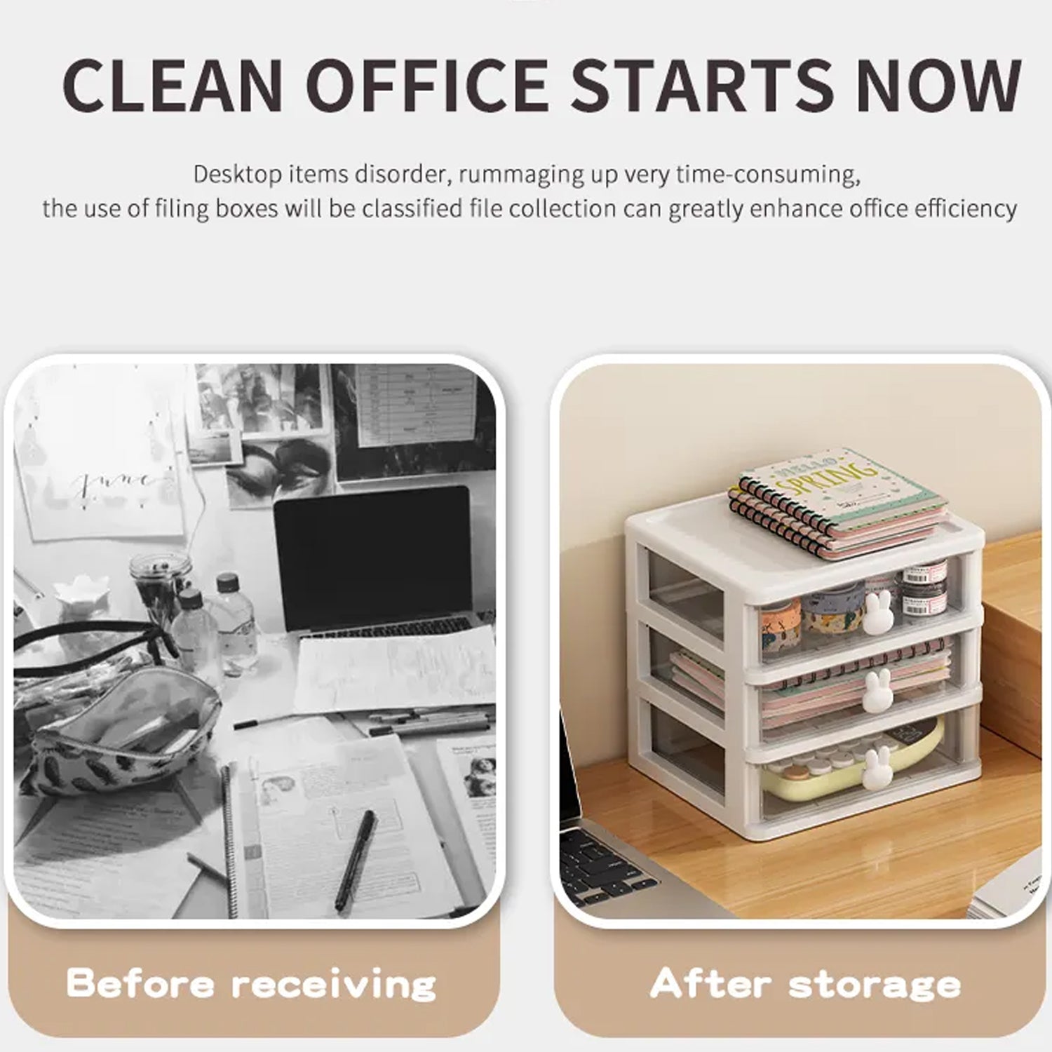 1143 Cartoon Desktop Storage Box Transparent Small Drawer Desk Plastic Mini Storage Box Rabbit Stationery Storage Box DeoDap 1143 Cartoon Desktop Storage Box Transparent Small Drawer Desk Plastic Mini Storage Box Rabbit Stationery Storage Box DeoDap
